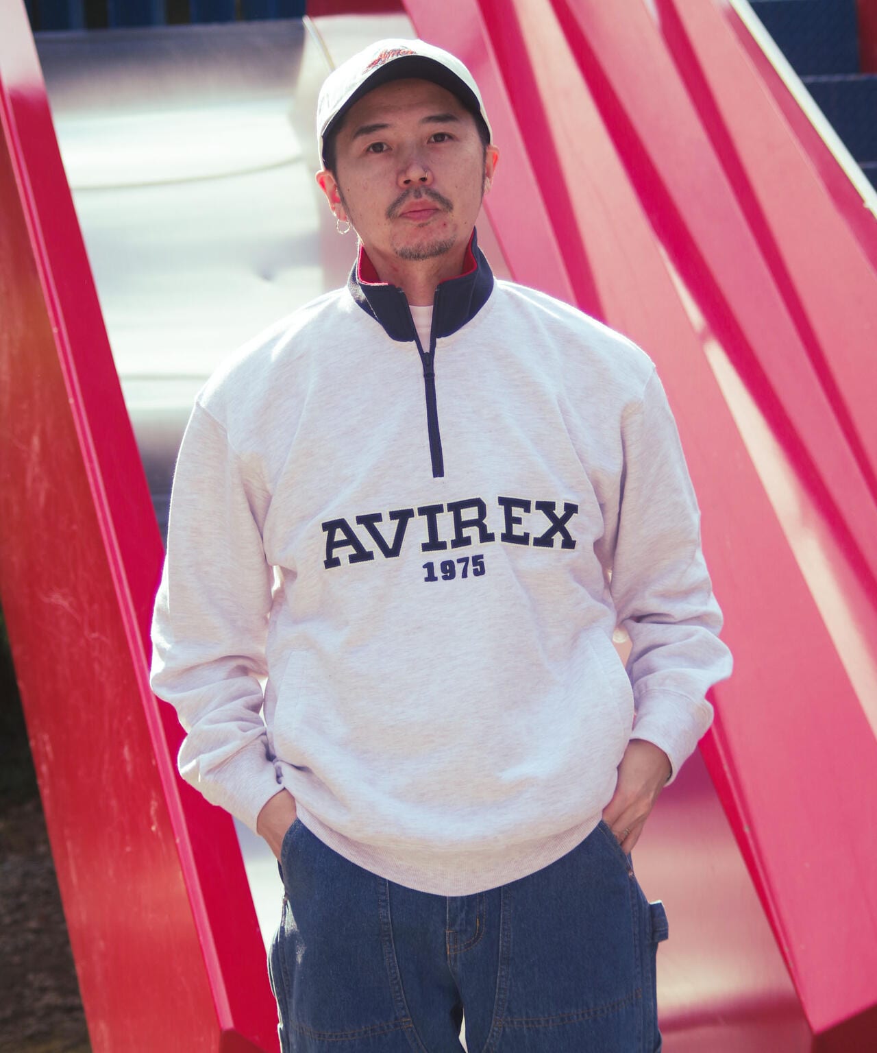 《直營店限定》LOGO HALF ZIP SWEAT / Logo 半拉鍊衛衣