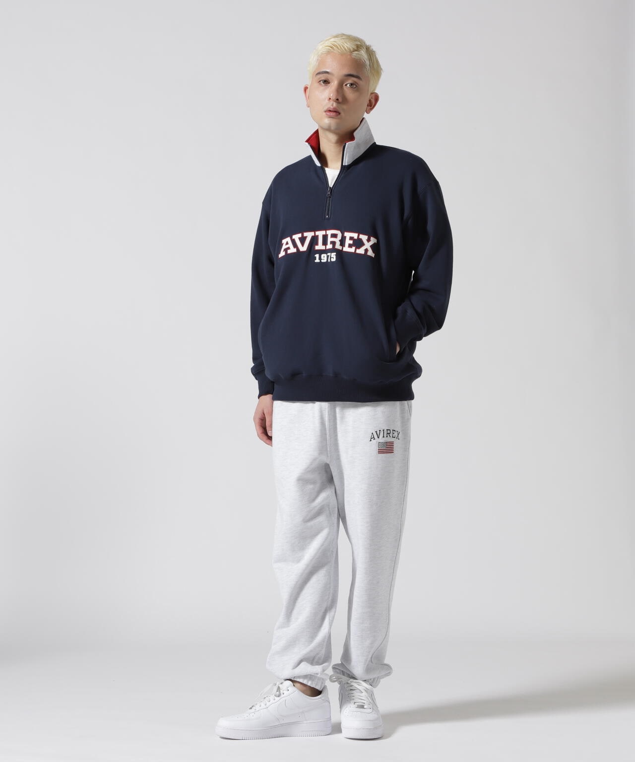 《直營店限定》LOGO HALF ZIP SWEAT / Logo 半拉鍊衛衣
