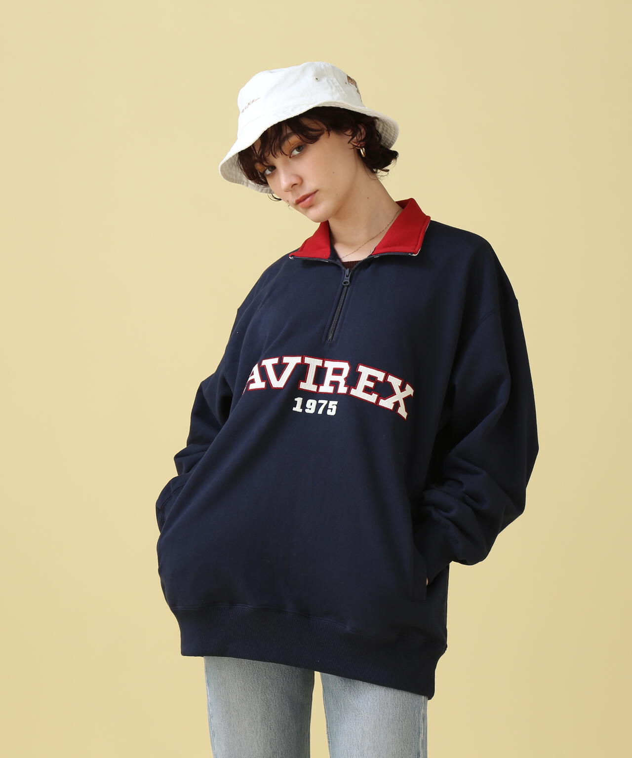 《直營店限定》LOGO HALF ZIP SWEAT / Logo 半拉鍊衛衣