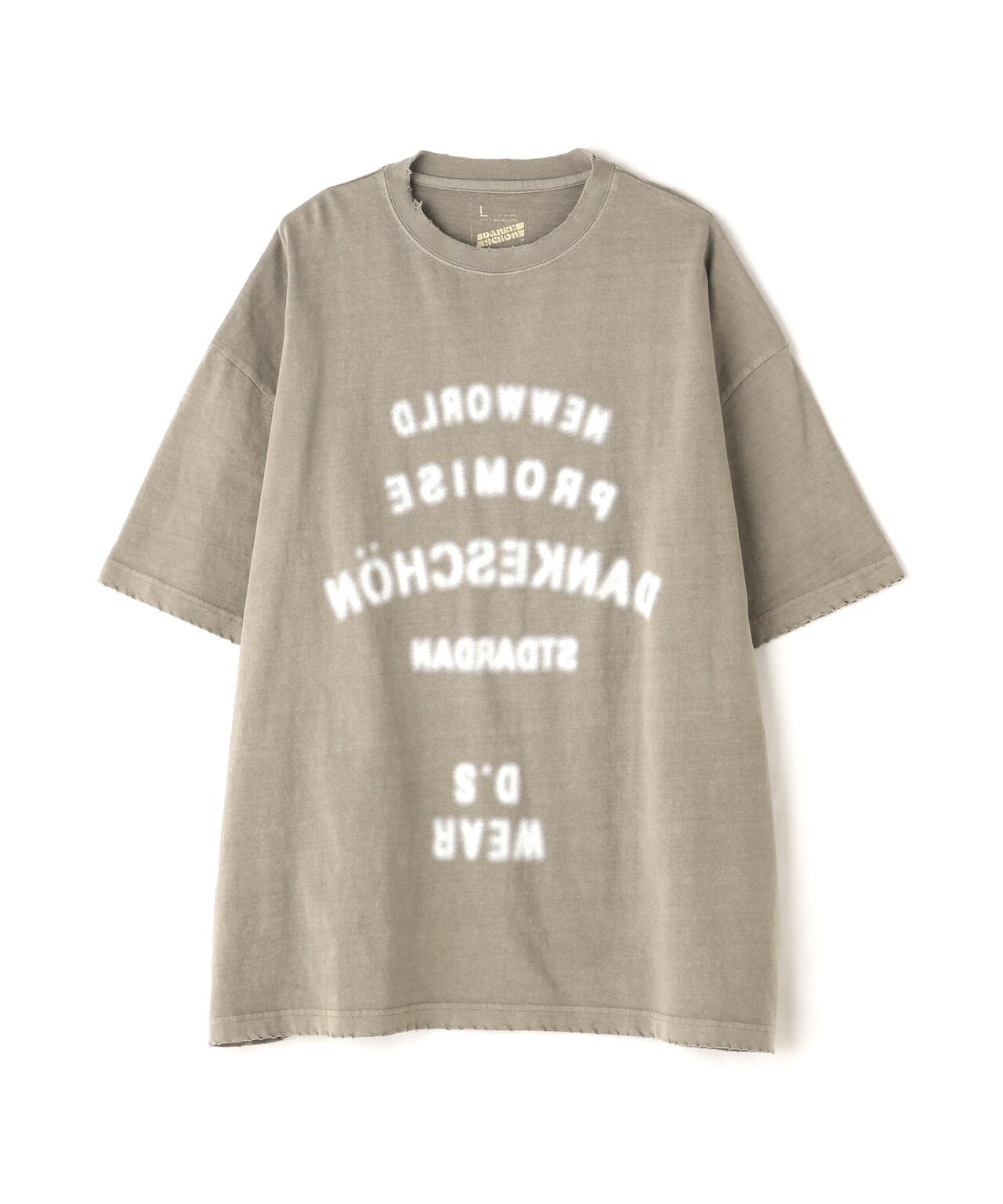 DankeSchon/感謝您/PIGMENT STENCIL 短袖 T恤