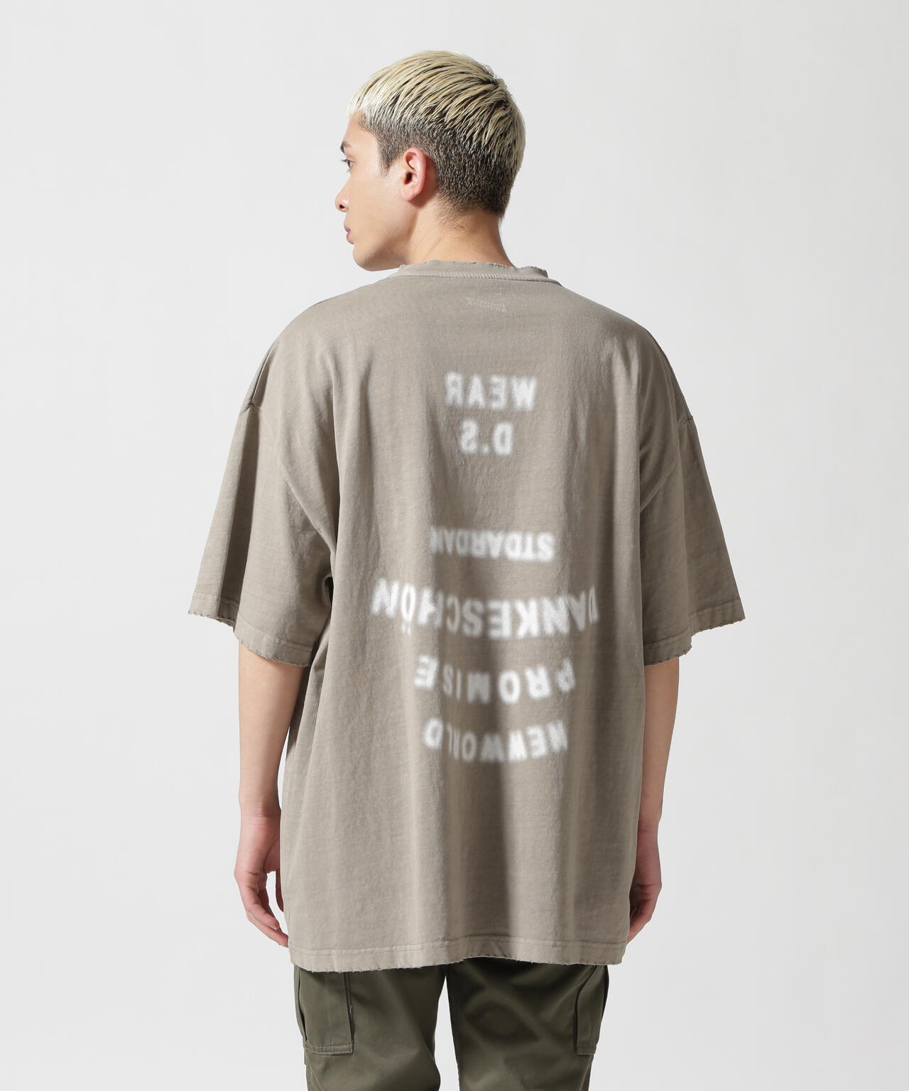 DankeSchon/感謝您/PIGMENT STENCIL 短袖 T恤