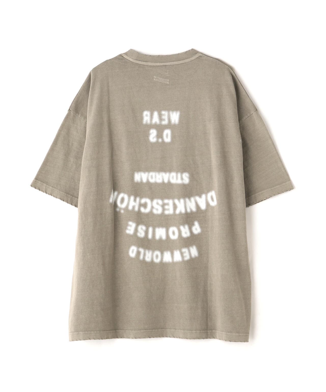 DankeSchon/感謝您/PIGMENT STENCIL 短袖 T恤