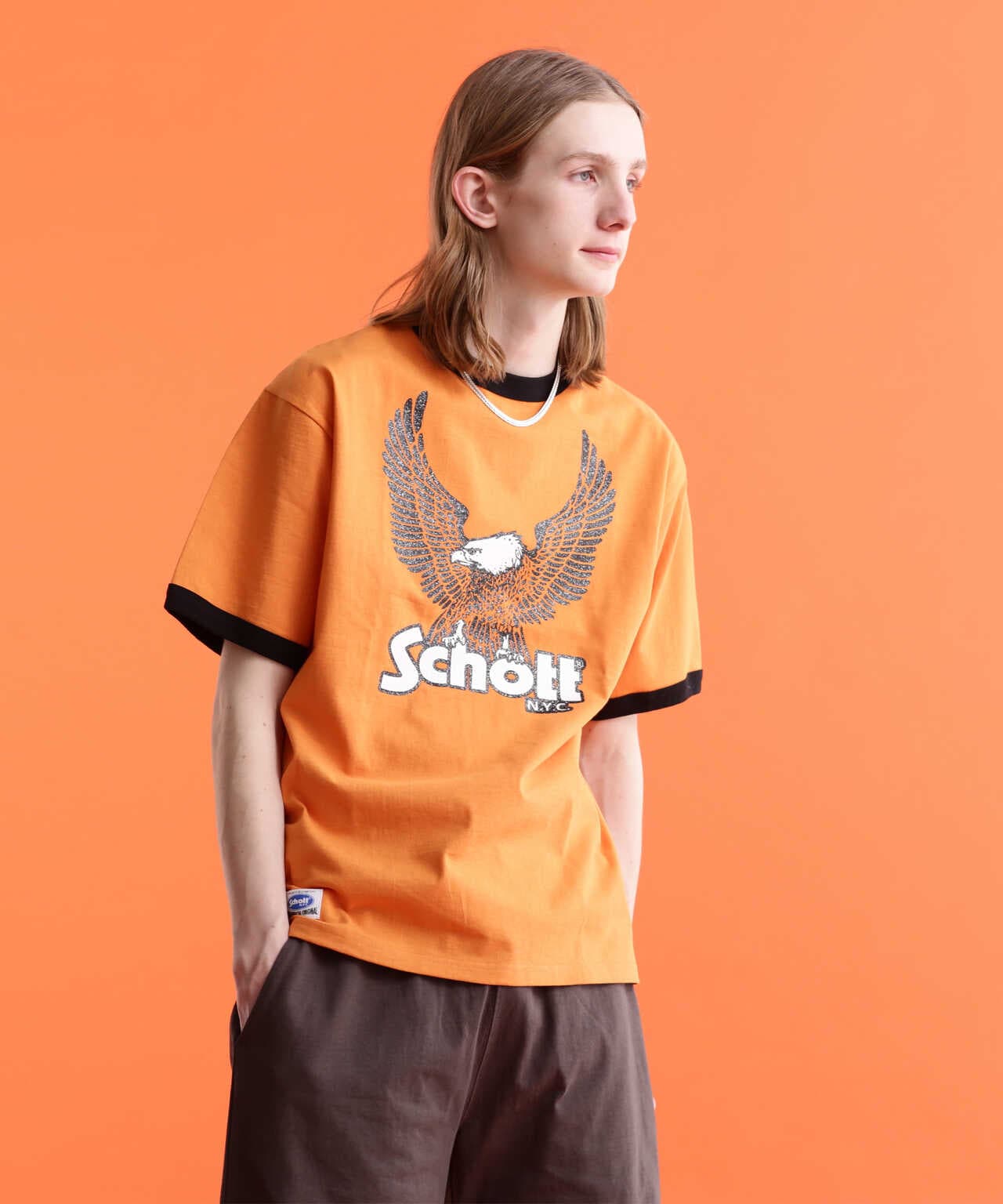 【 LIMITED】RINGER T-SHIRT GLITTER EAGLE/榮耀T恤 "閃亮鷹"
