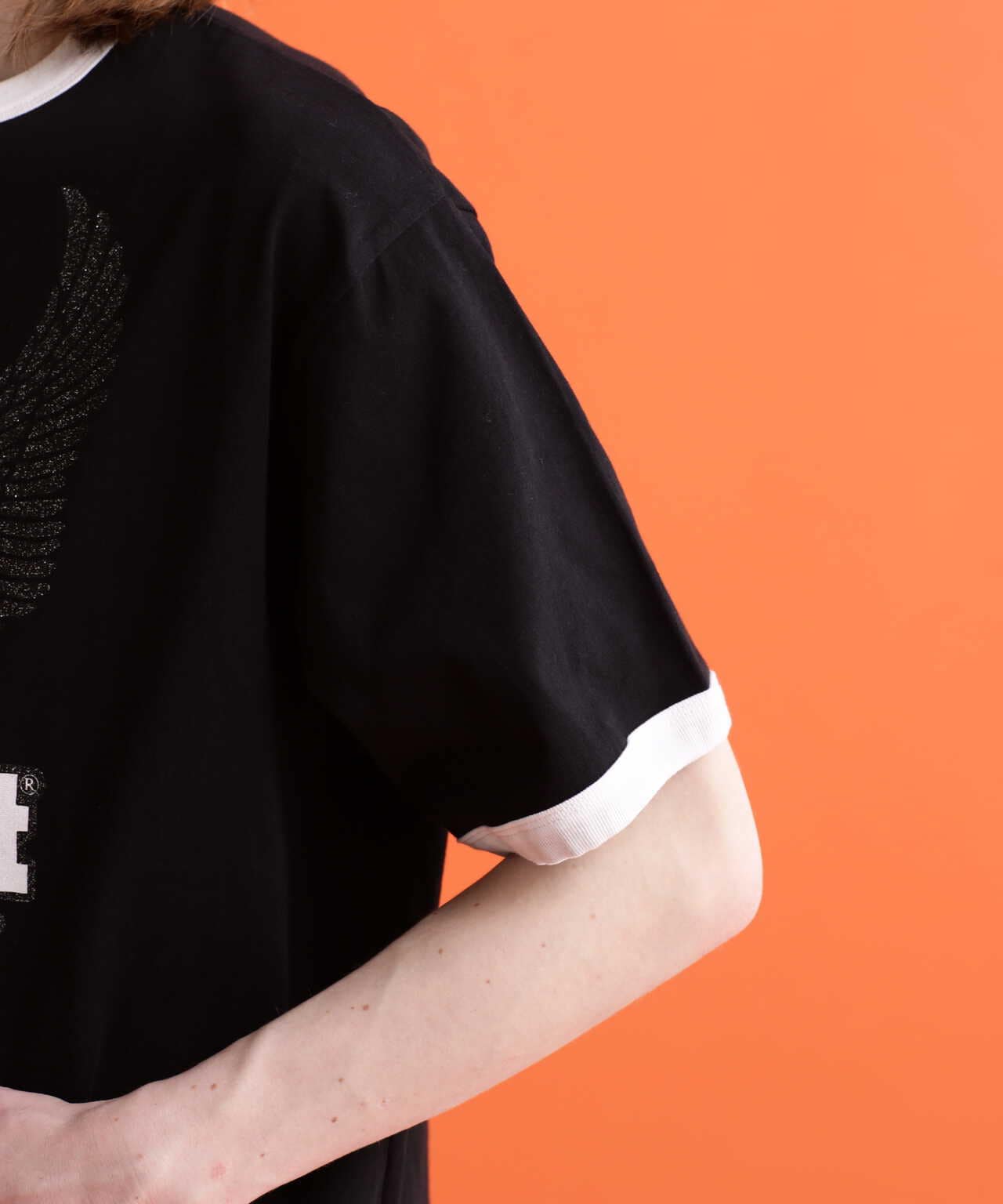 【 LIMITED】RINGER T-SHIRT GLITTER EAGLE/榮耀T恤 "閃亮鷹"