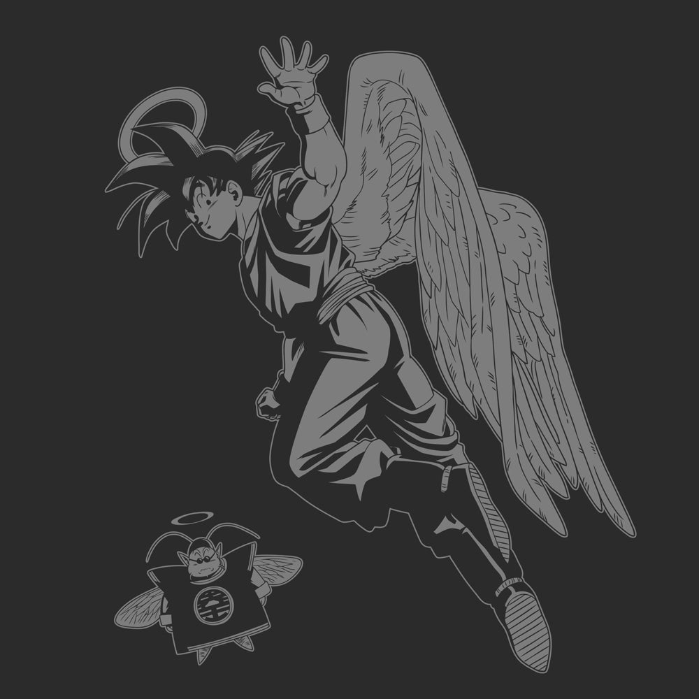 《龍珠Z》_L_孫悟空(天使)與界王 T恤/SUMI-