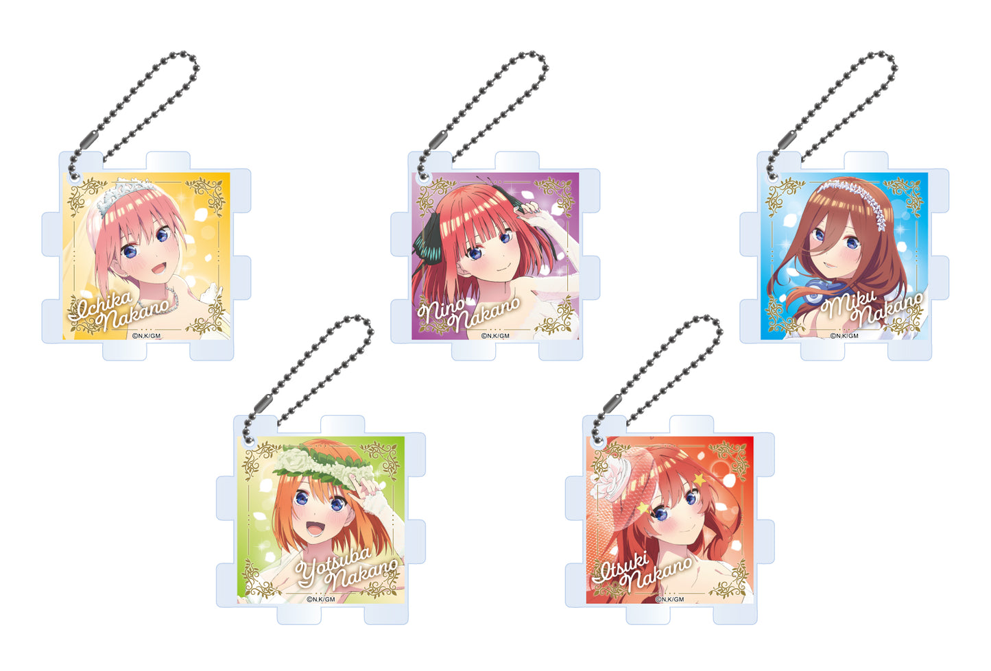 電影 《五等分的新娘》 拼圖亞克力鑰匙扣