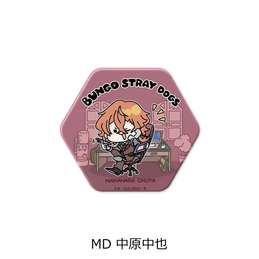 《文豪野犬》第2彈 六邊形罐徽章 Mocho-D 中原中也
