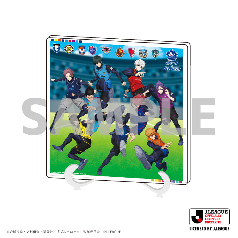 《藍色監獄》×J聯賽 亞克力藝術板02/集合設計B(描繪下來的插圖)