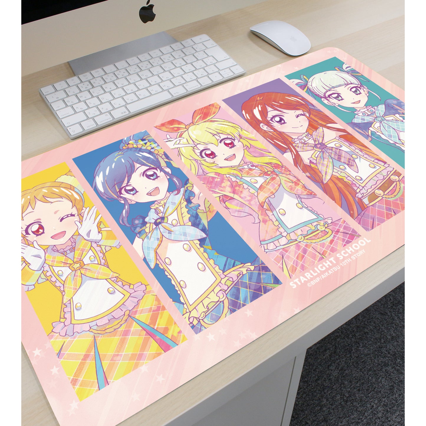Aikatsu!第10個故事 ~通往未來的星光之路~_星光學園 Ani-Art 透明標籤 多功能桌墊