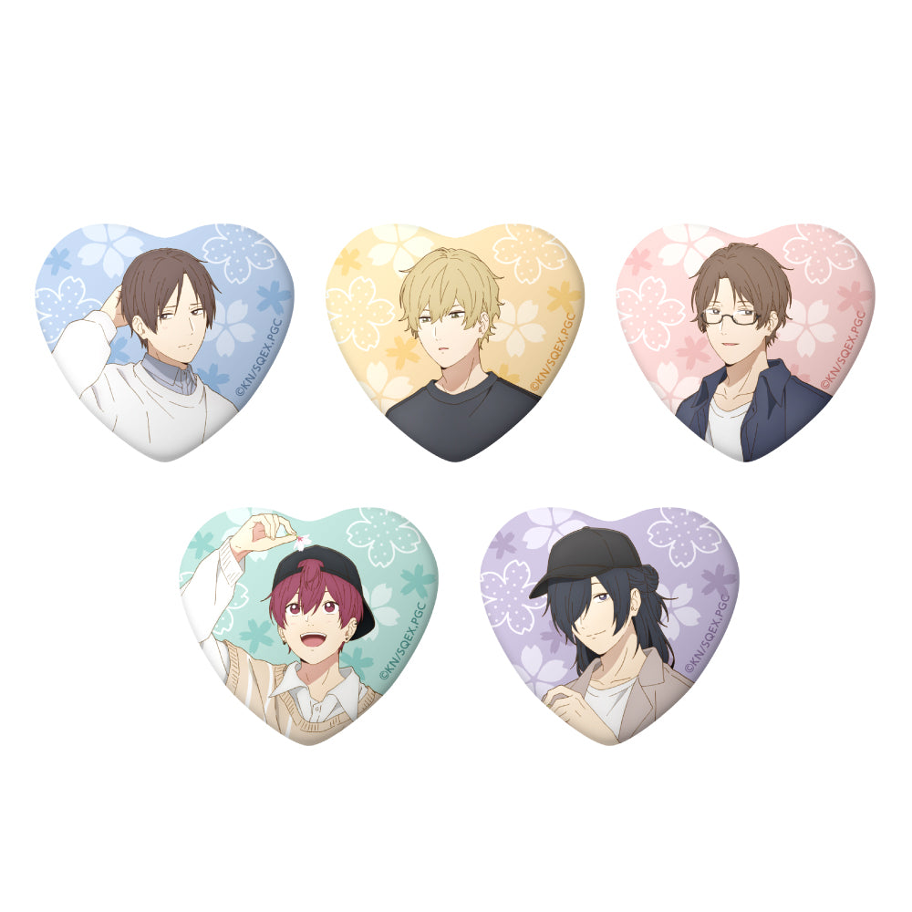 《又酷又有點冒失的男孩子們》閃亮心形徽章罐 1盒