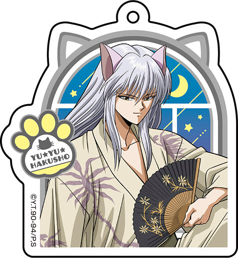 幽☆遊☆白書_描繪下來的亞克力鑰匙扣收藏品【貓咪和晚安版】【完整套裝】