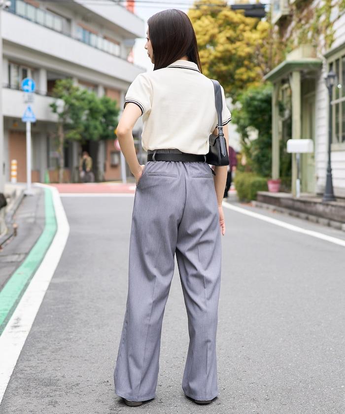 聯名 線條設計一點刺繡Polo衫