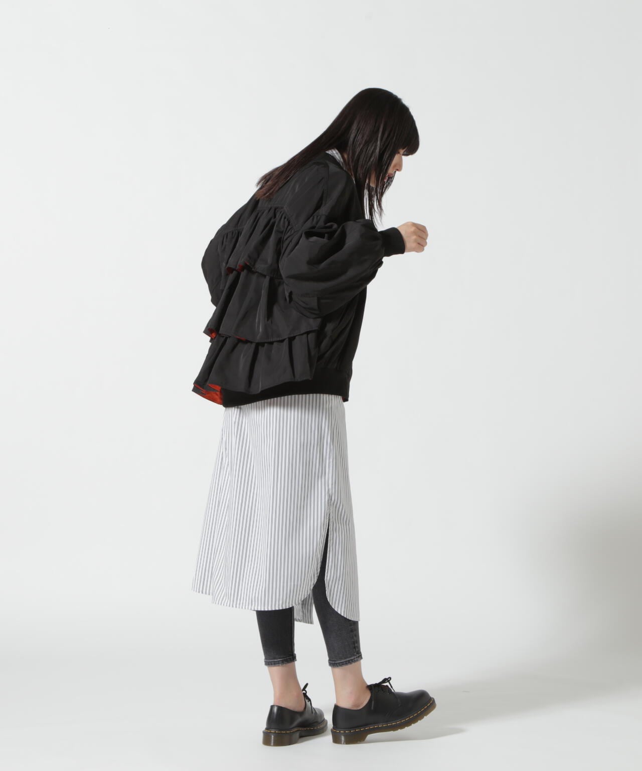 Risley(リズレー) 背部荷葉邊MA-1