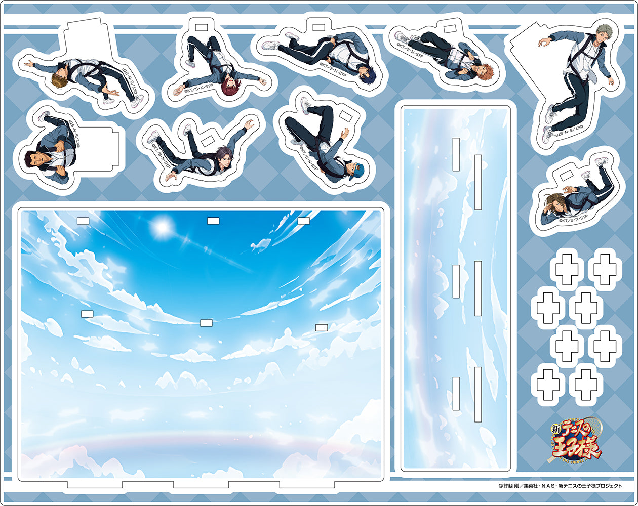 《新網球王子》描繪版亞克力景觀模型【空中跳傘版】