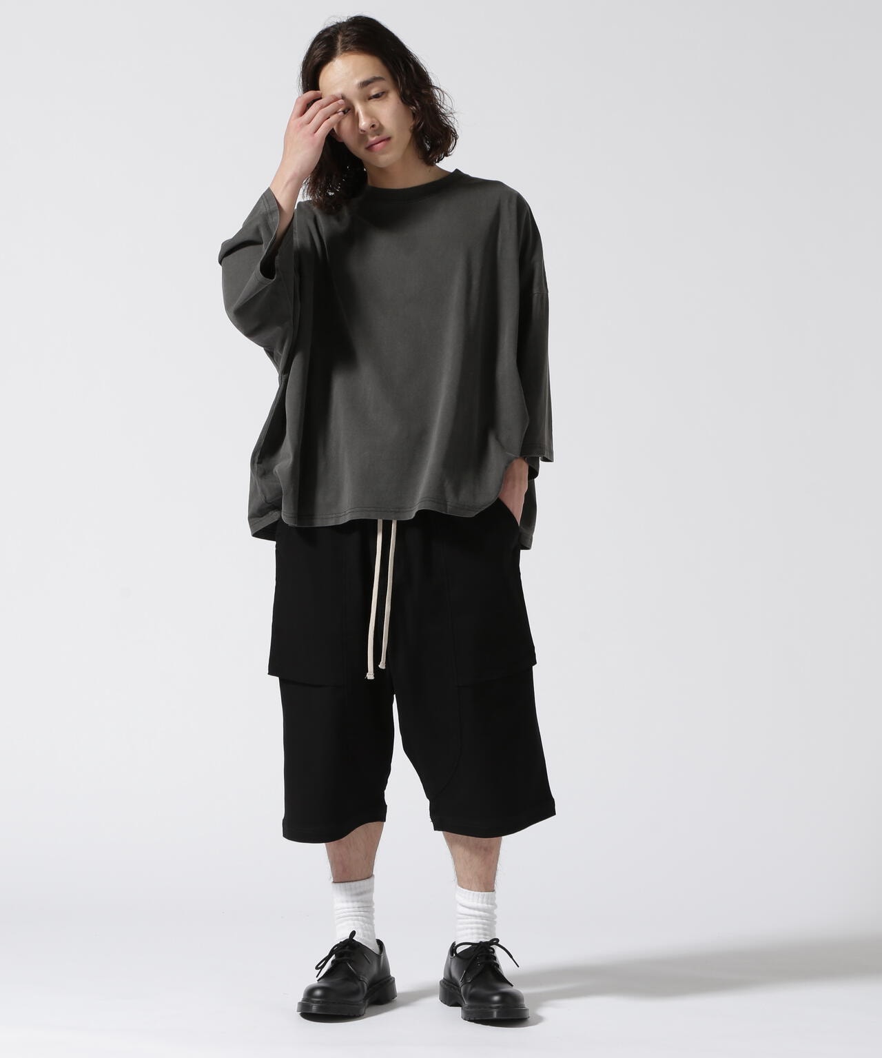 WHITELAND/白地/PIGMENT WIDE TEE