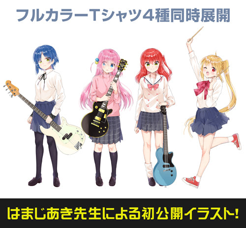 《孤獨搖滾!》_XL尺寸_伊地知虹夏 全綵T恤/白色-
