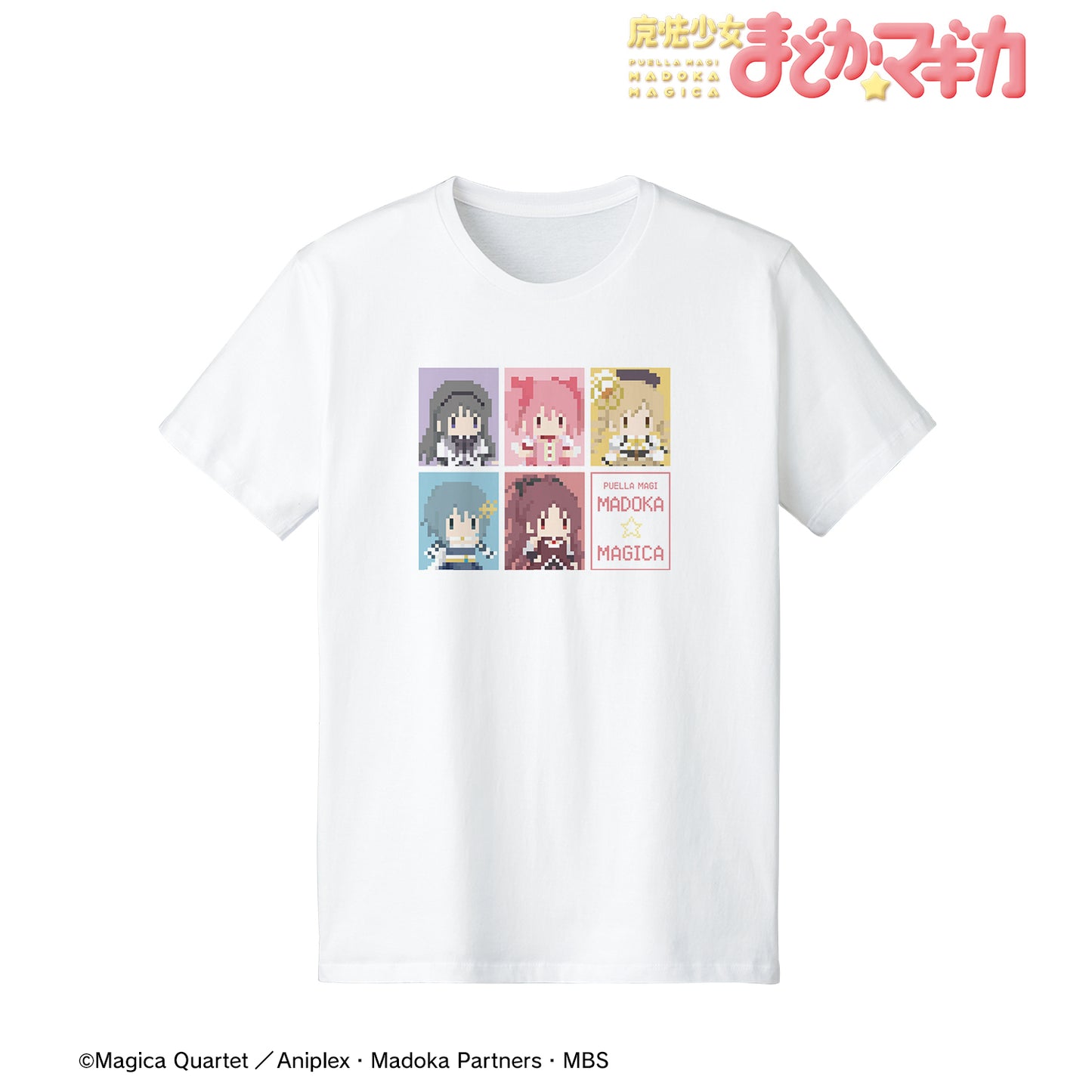 《魔法少女小圓》_(尺碼/S)_魔法少女集合 T恤一夜狼人合作像素畫版 女士