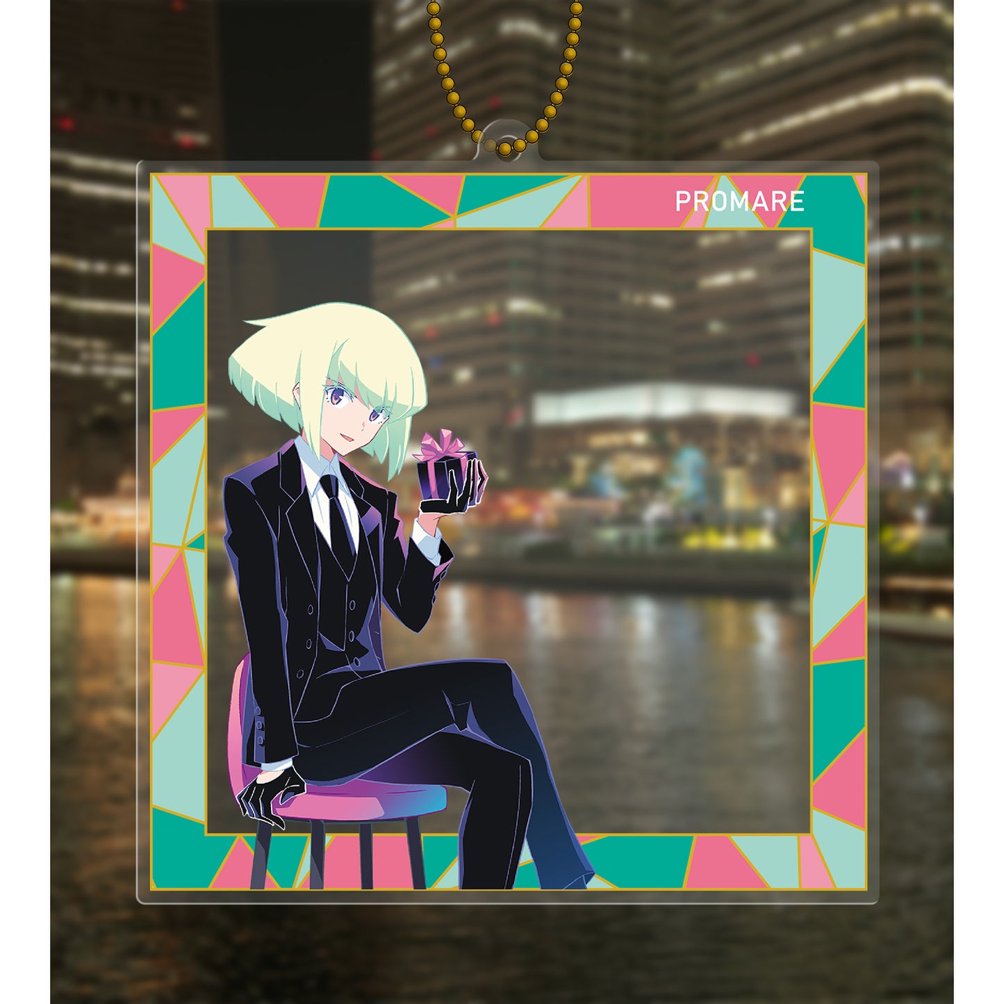 《普羅米亞》描き下ろし插圖 里奧·福爾提亞 情人節版 大型亞克力相框風鑰匙扣