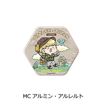《進擊的巨人》最終季 第8彈 六邊形鐵罐徽章 Mocho-C 阿明