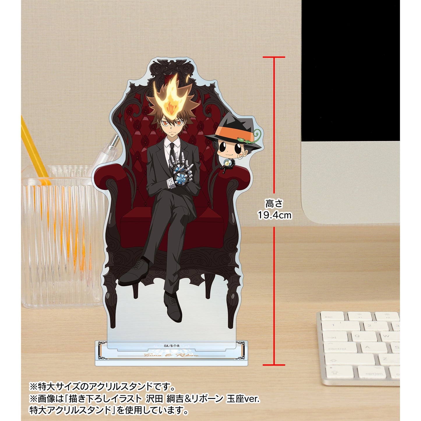 《家庭教師HITMAN REBORN!》_全新繪製插圖 監獄寺 隼人10年後 王座版 特大亞克力支架