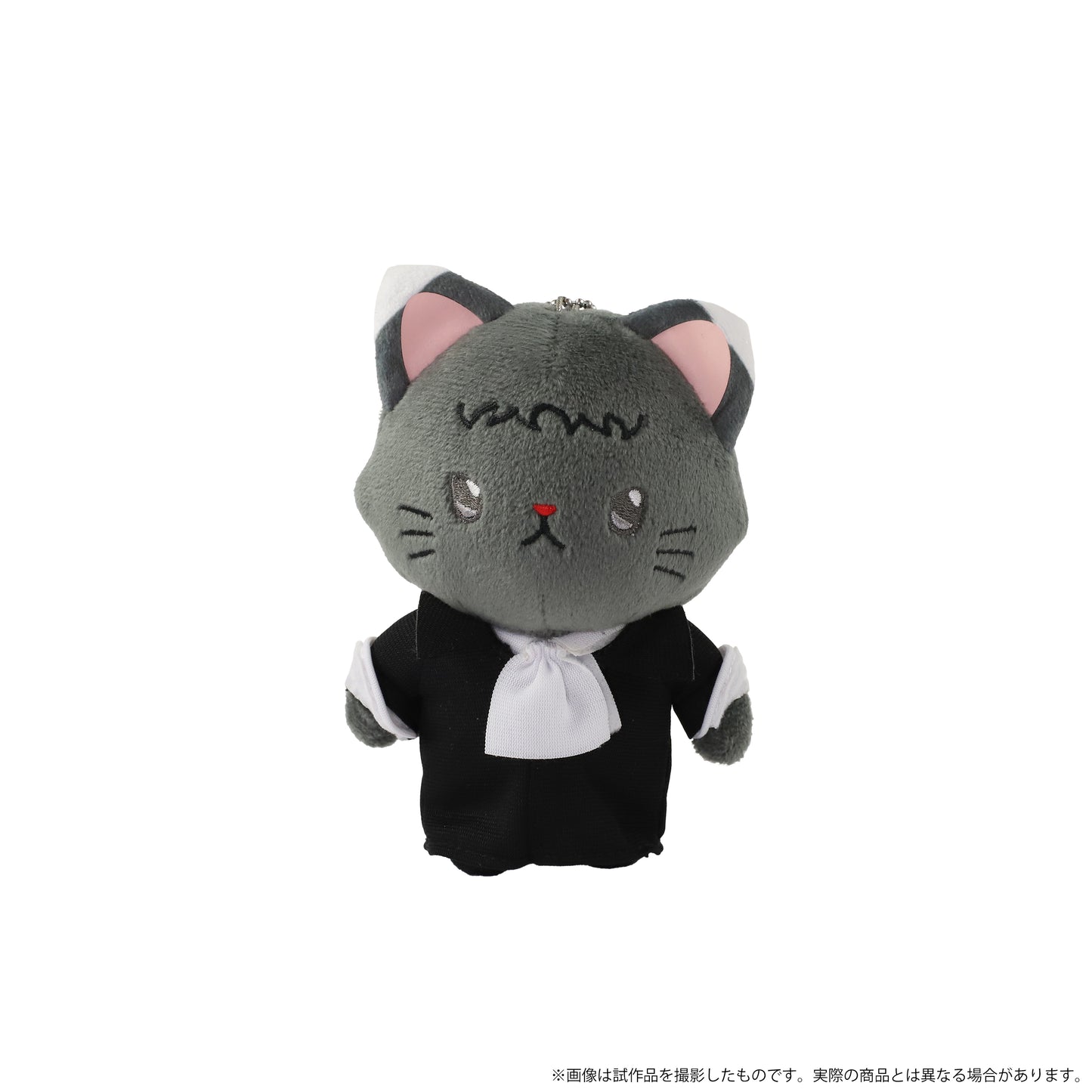 《文豪野犬》帶貓耳眼罩的毛絨玩偶鑰匙扣/芥川龍之介