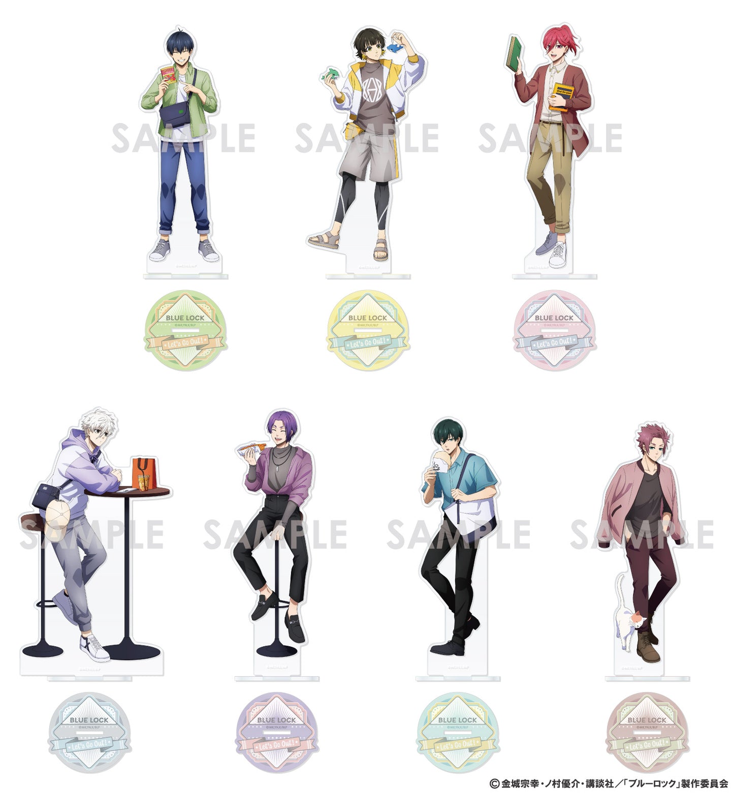 《藍色監獄》丙烯酸立牌~Let's Go Out! 2~ 1.潔 世一