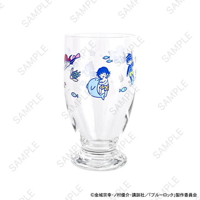 《藍色監獄》_Disney Adelia復古帶底玻璃杯海水浴