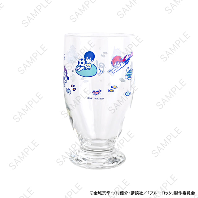 《藍色監獄》_Disney Adelia復古帶底玻璃杯海水浴