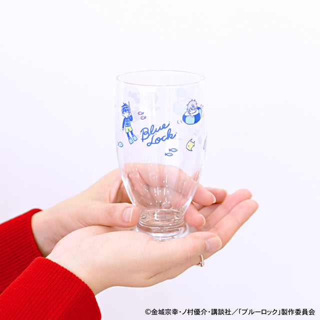 《藍色監獄》_Disney Adelia復古帶底玻璃杯海水浴