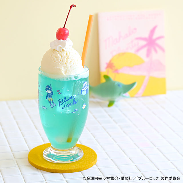 《藍色監獄》_Disney Adelia復古帶底玻璃杯海水浴