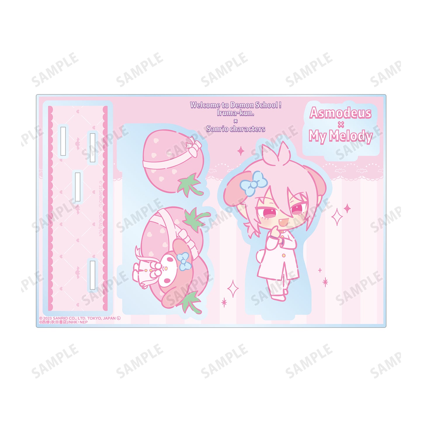 《入間同學入魔了!》×《三麗歐》_阿斯莫德・愛麗絲 × 《美樂蒂》 帶配件的大號亞克力支架