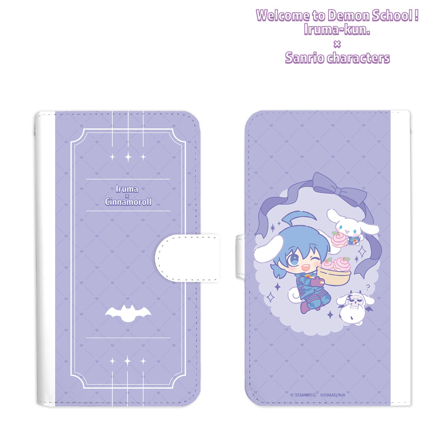 《入間同學入魔了!》×《三麗歐》_(適用機型/L尺寸)_鈴木入間 × 肉桂卷 手帳式手機殼