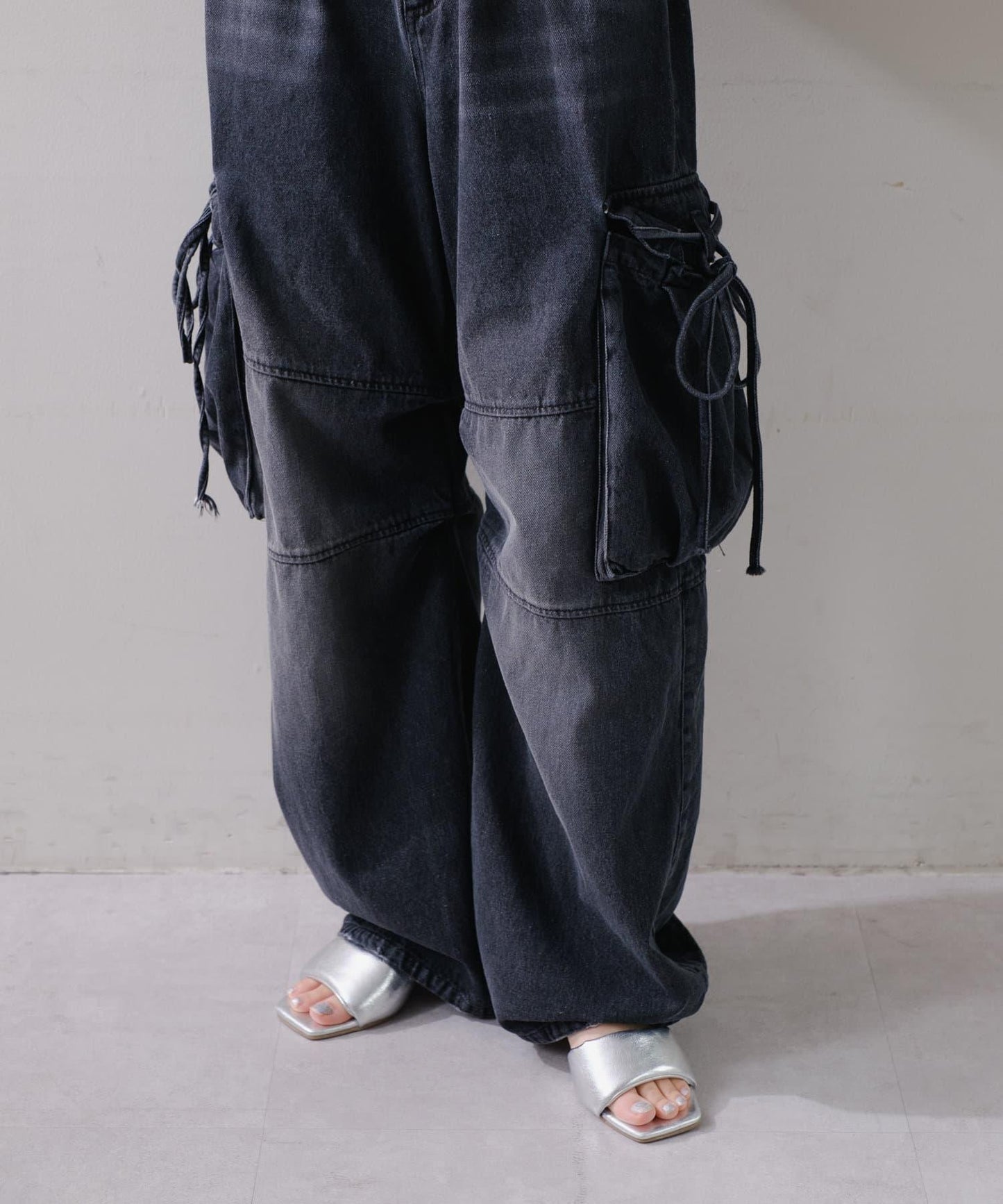 【2尺碼展開】軍裝牛仔褲