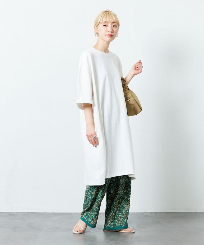 大尺寸T恤短袖迷你連衣裙