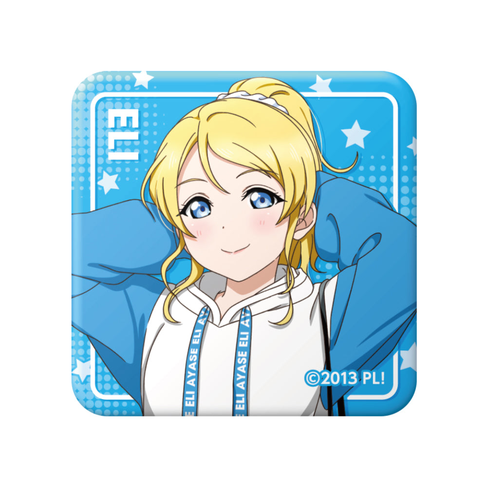 ```Love Live! 角色交易描繪方形罐徽章【整箱/9個裝】【全套整箱】```