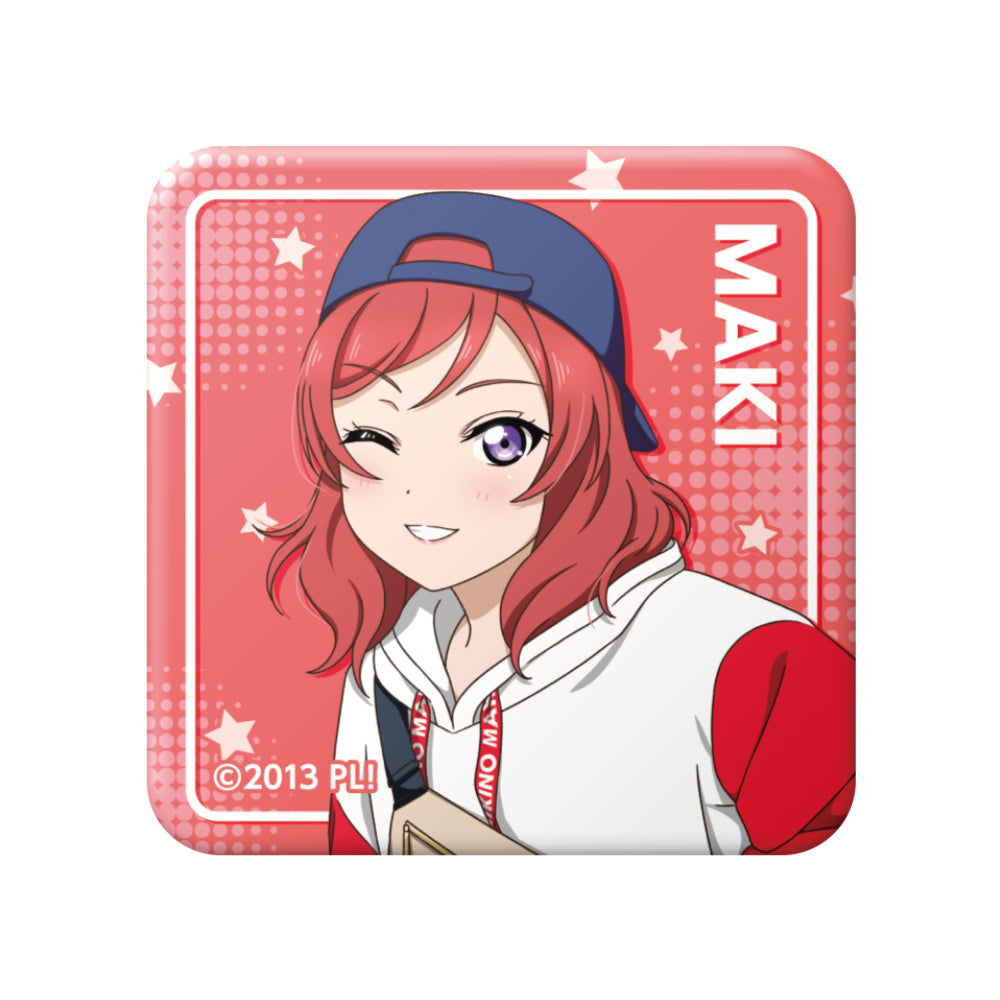 ```Love Live! 角色交易描繪方形罐徽章【整箱/9個裝】【全套整箱】```