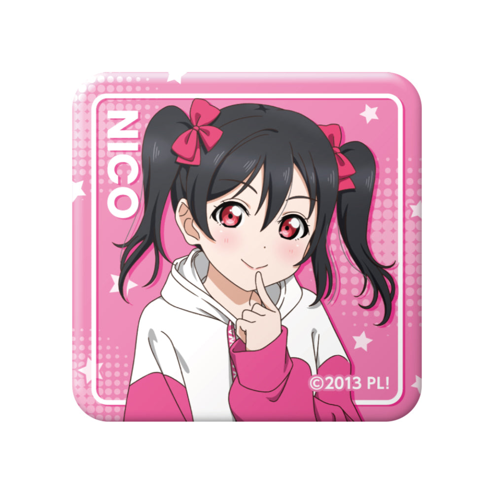 ```Love Live! 角色交易描繪方形罐徽章【整箱/9個裝】【全套整箱】```