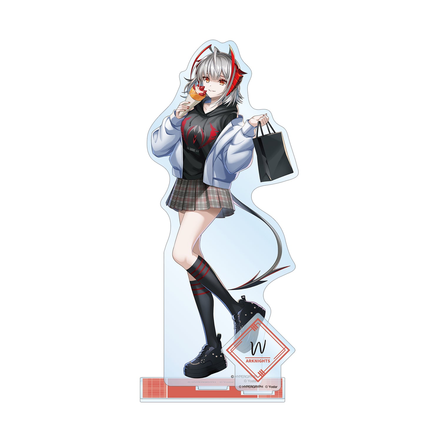 《明日方舟》描繪插圖 W 購物版 帶零件的大亞克力立牌