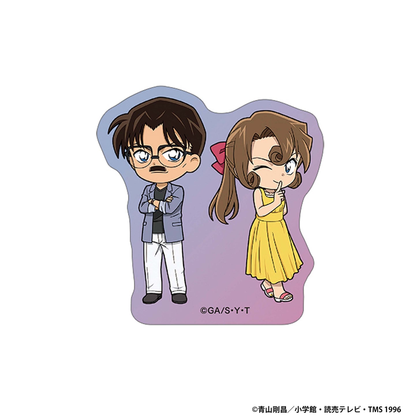 《名偵探柯南》_貼紙/工藤優作&工藤有希子
