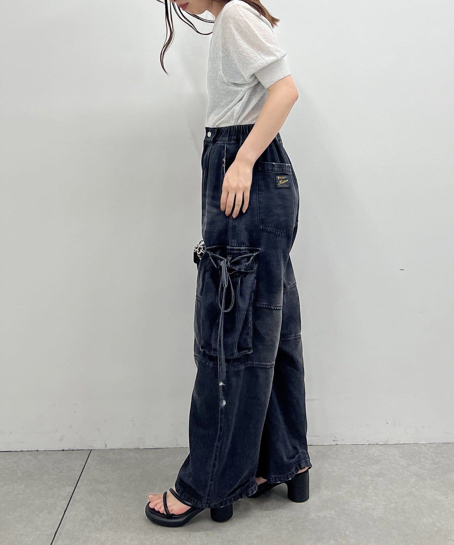 【2尺碼展開】軍裝牛仔褲