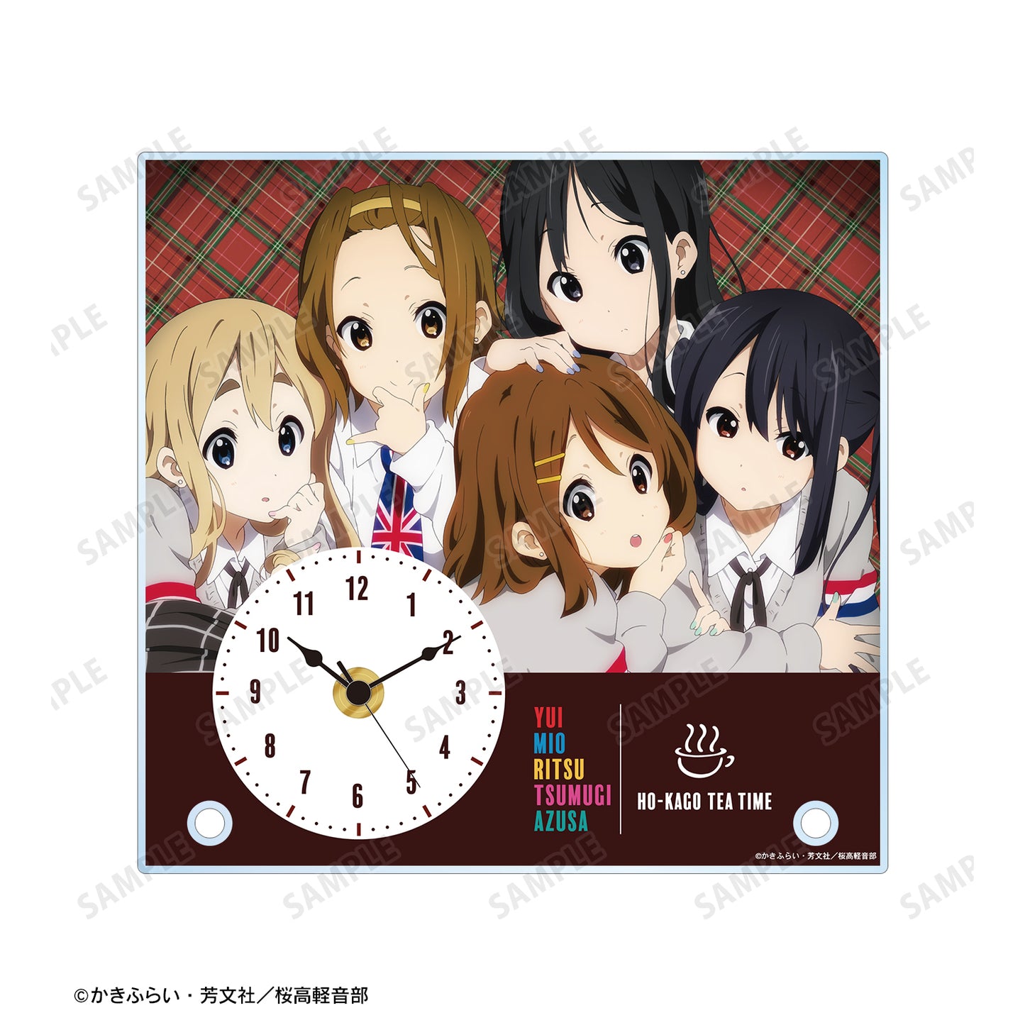 《輕音少女!》_集合 亞克力支架時鐘 ver.B