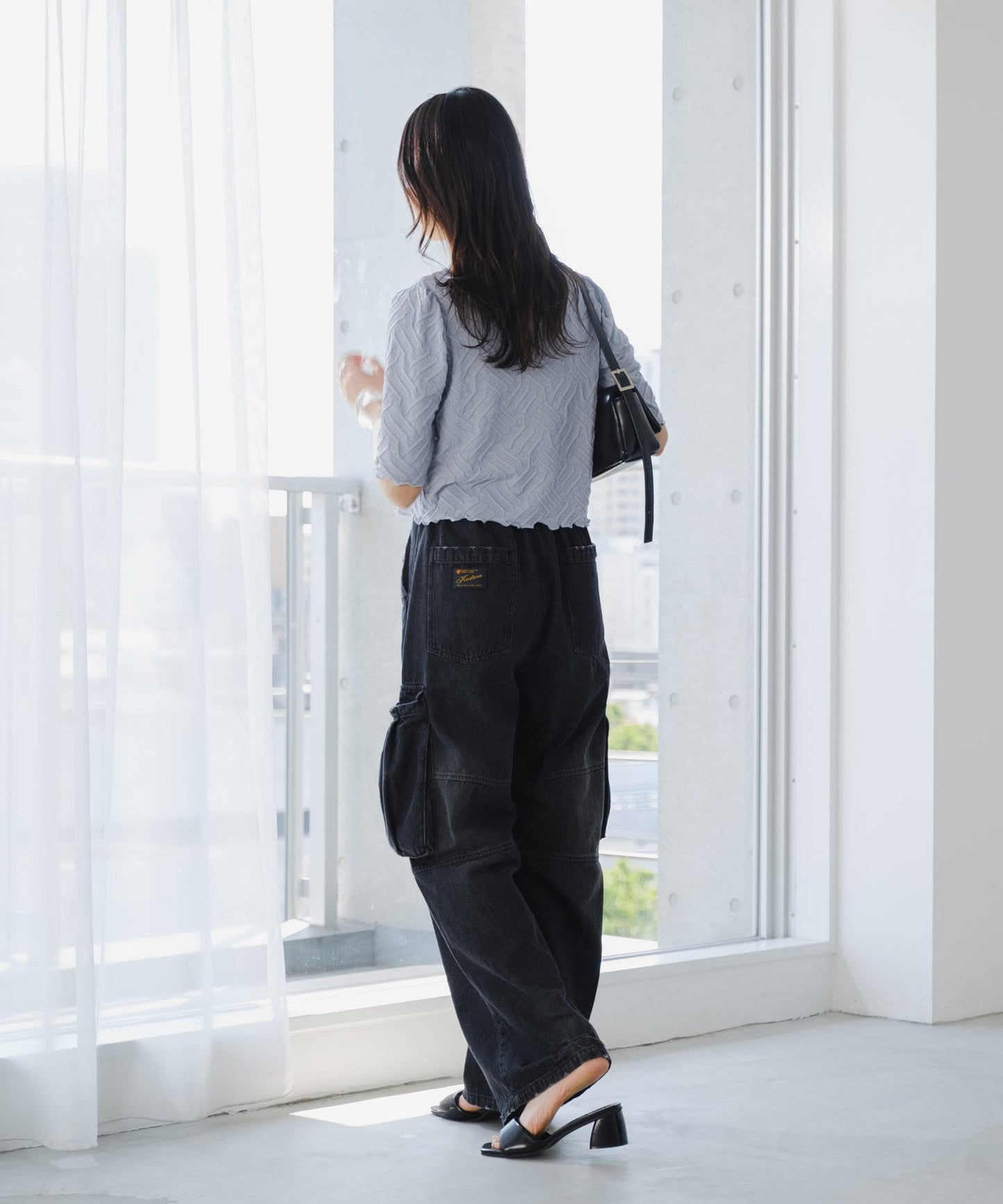 【2尺碼展開】軍裝牛仔褲