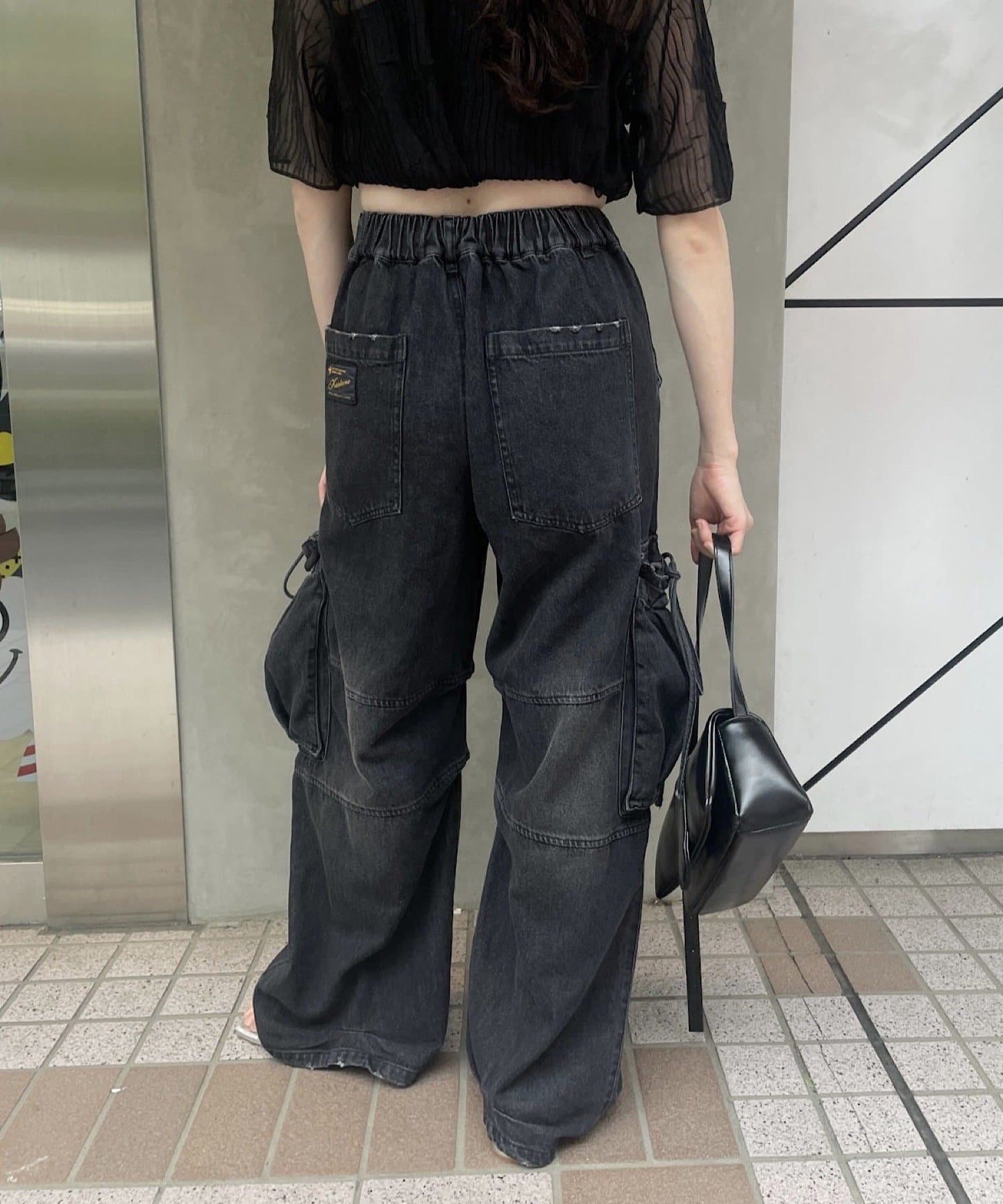 【2尺碼展開】軍裝牛仔褲