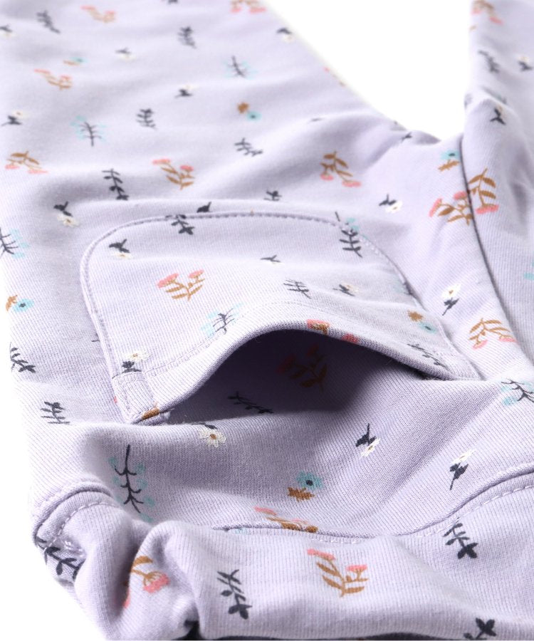 花卉圖案校服褲 七分褲