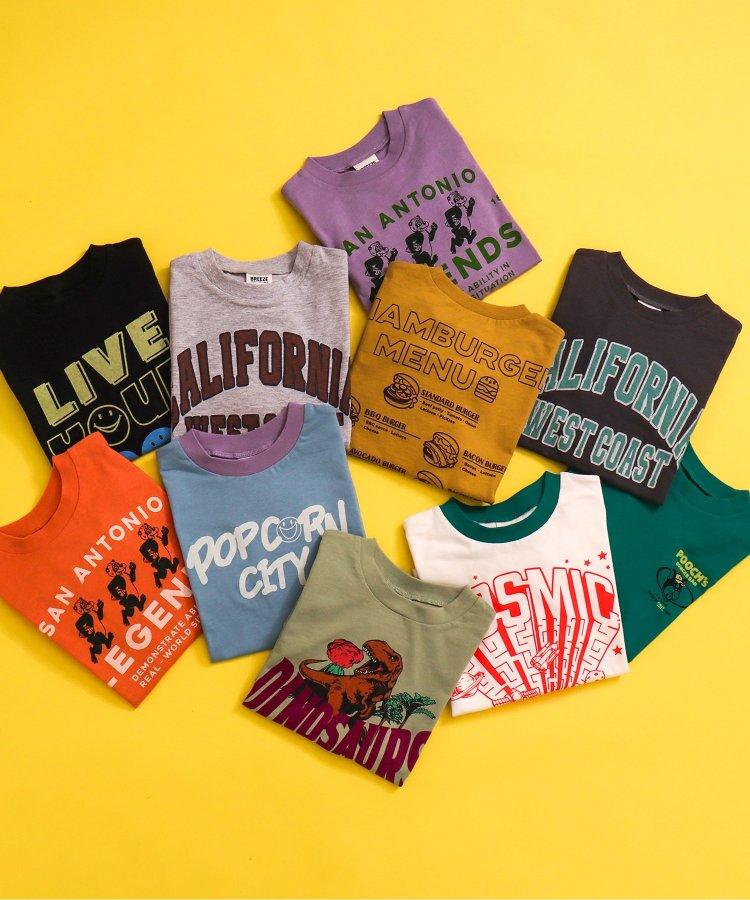 網絡限定 多色印花長袖T恤