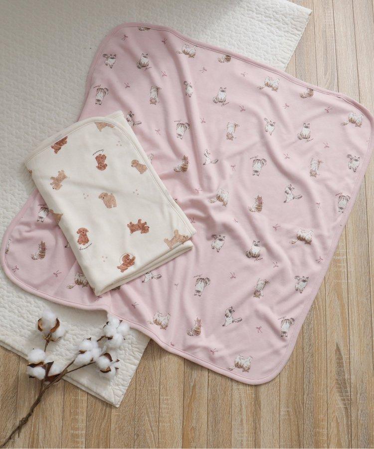 貓·貴賓犬圖案毯子