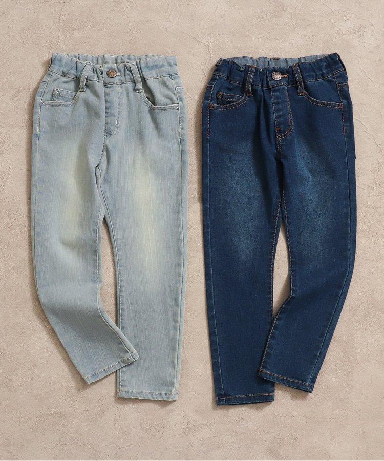 網絡限定 運動輕便緊身牛仔褲 10分褲