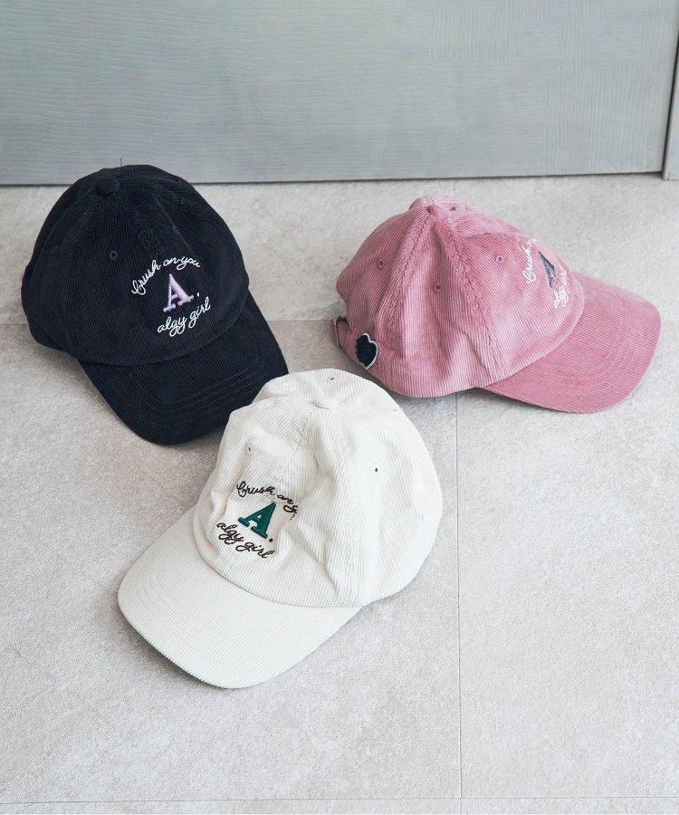 羊毛絨心形燈芯絨帽