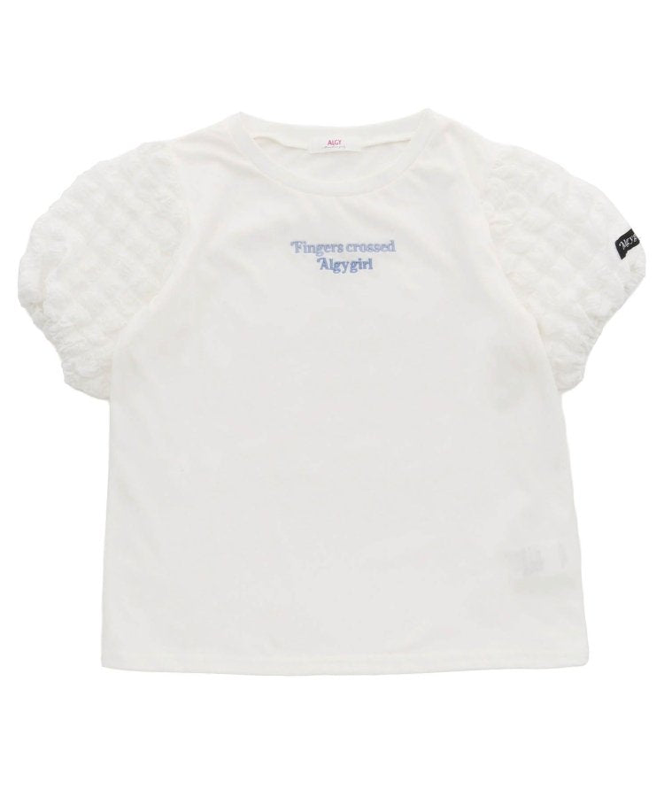 泡泡袖漸變短袖T-shirt