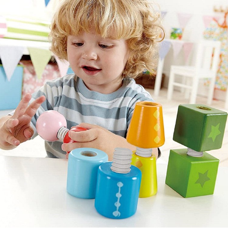 Hape 螺絲擰擰積木
